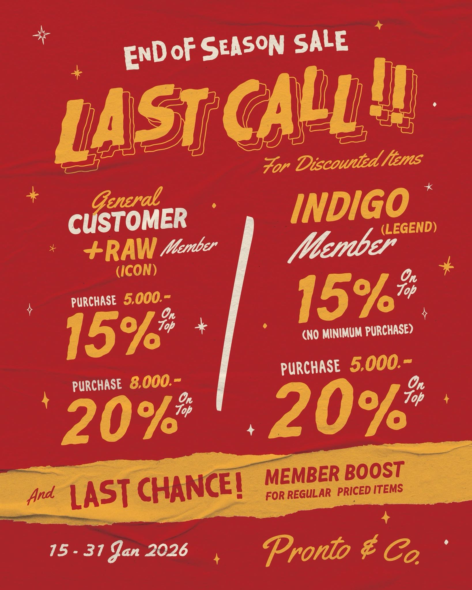 🎄❄️ #โค้งสุดท้าย!! ก่อนปิดฤดูกาล 𝗣𝗥𝗢𝗡𝗧𝗢 & 𝗖𝗢. 𝗘𝗡𝗗 𝗢𝗙 𝗦𝗘𝗔𝗦𝗢𝗡 𝗦𝗔𝗟𝗘